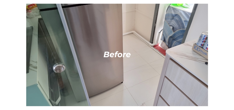 Kitchen that looks prettier with cushion floor